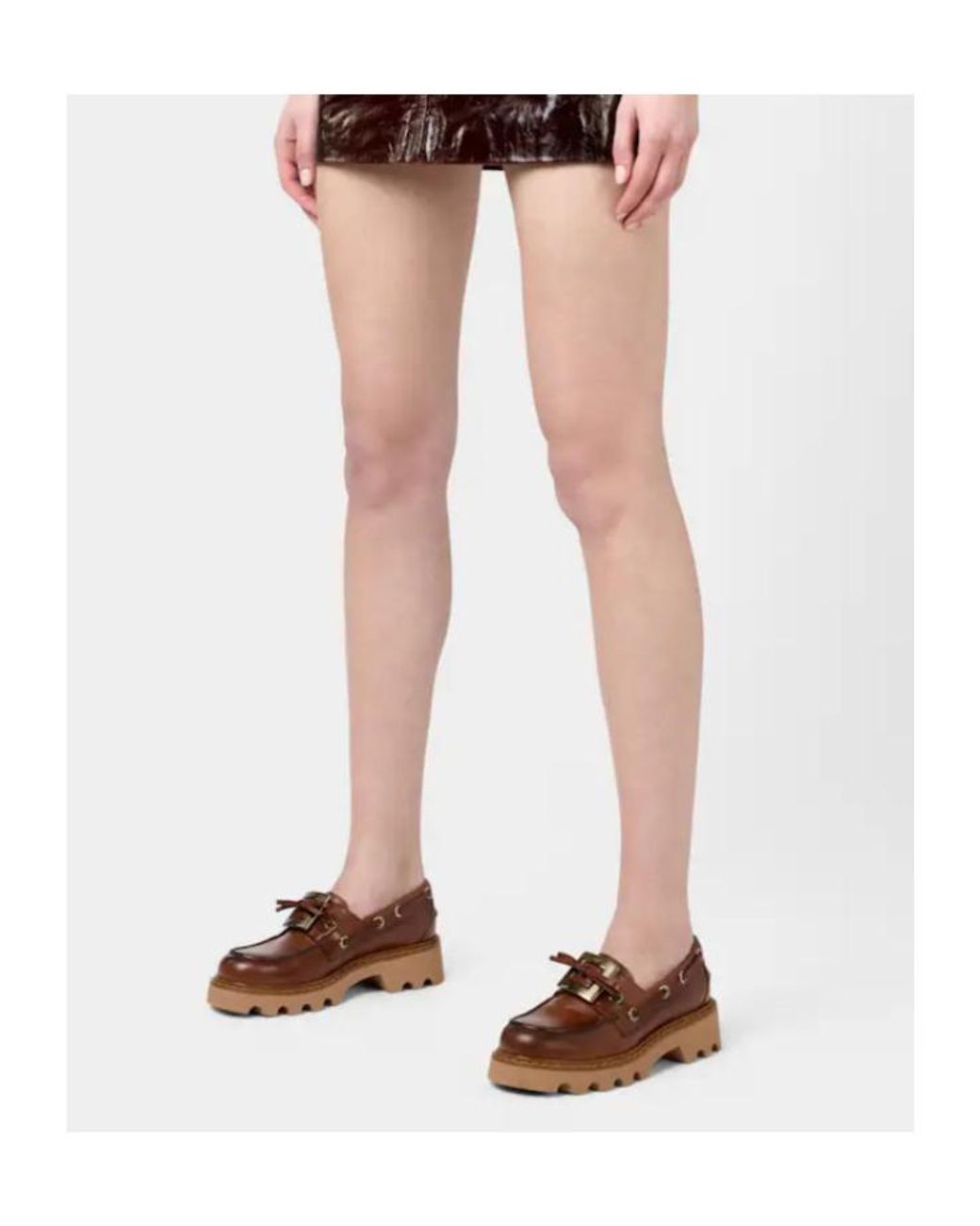 Roger Vivier Brown Viv' Rangers Truck Boat Shoes