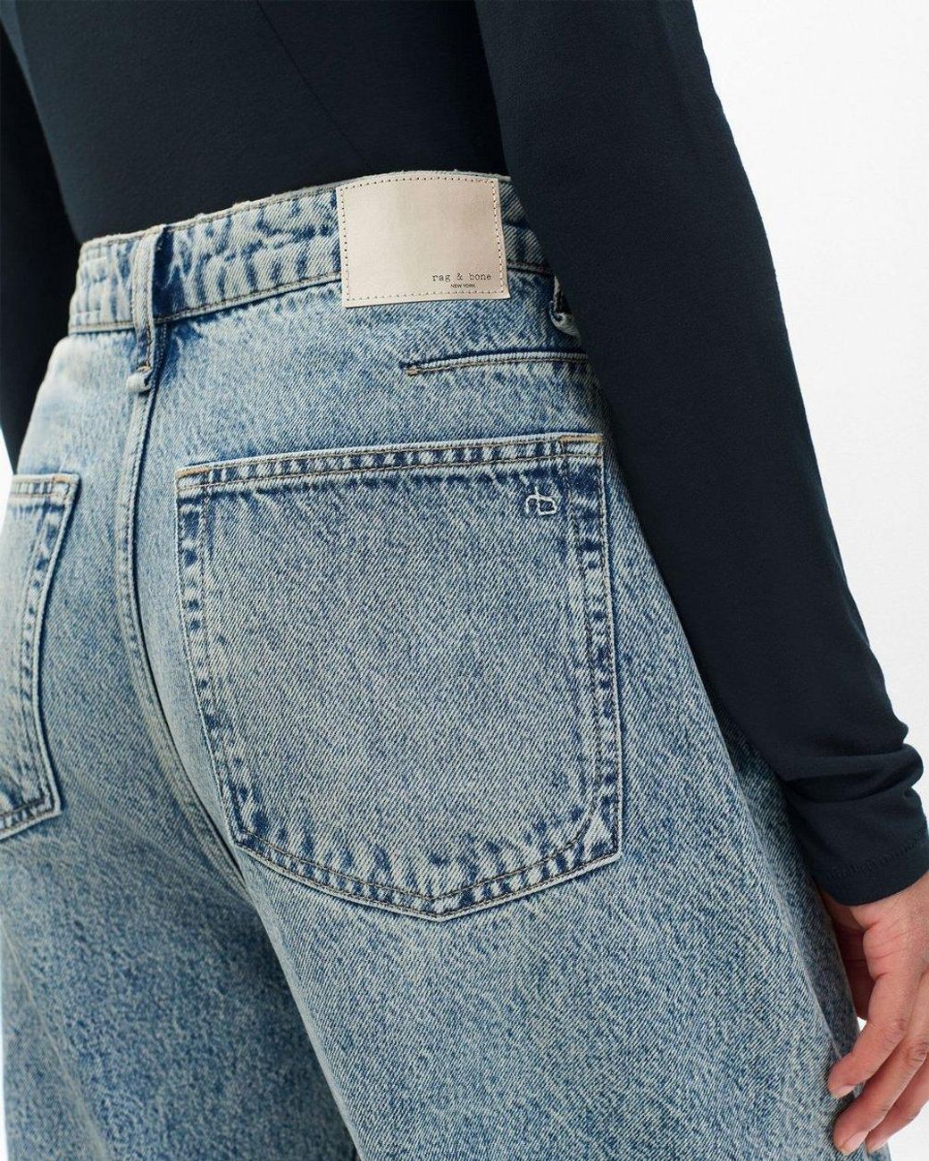 Rag & Bone Blue Belt Loop Jeans