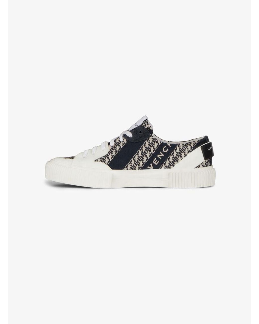 Givenchy White Chain Tennis Sneakers