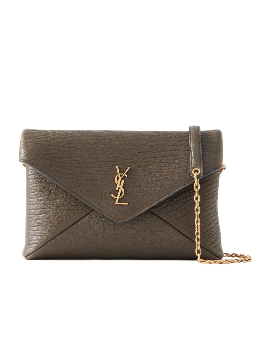 Saint Laurent Brown Cassandre Shoulder Bag
