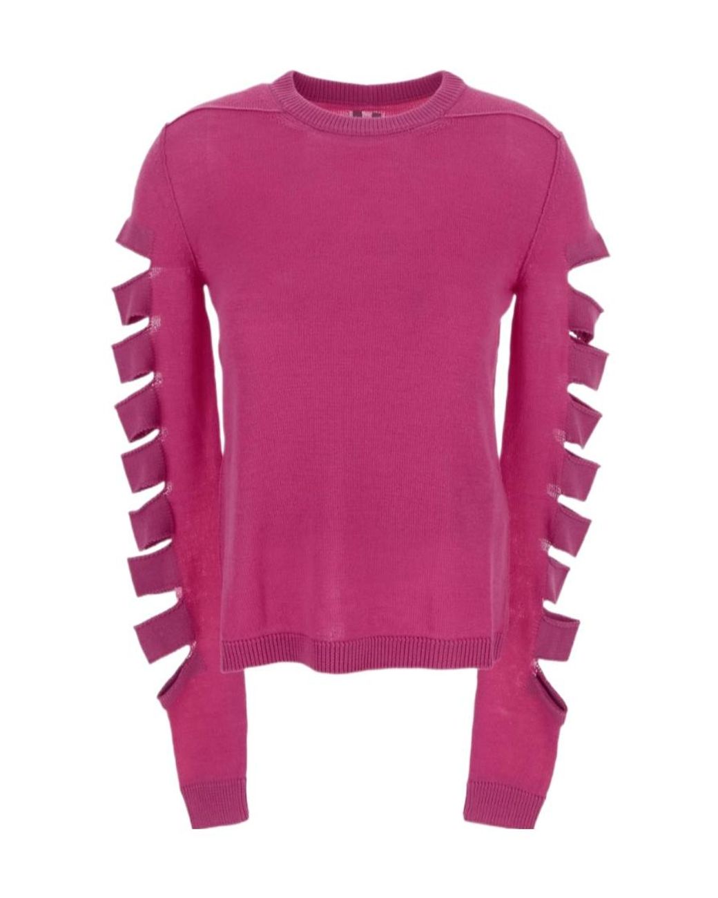 Rick Owens Pink Spartan Biker Knitted Jumper