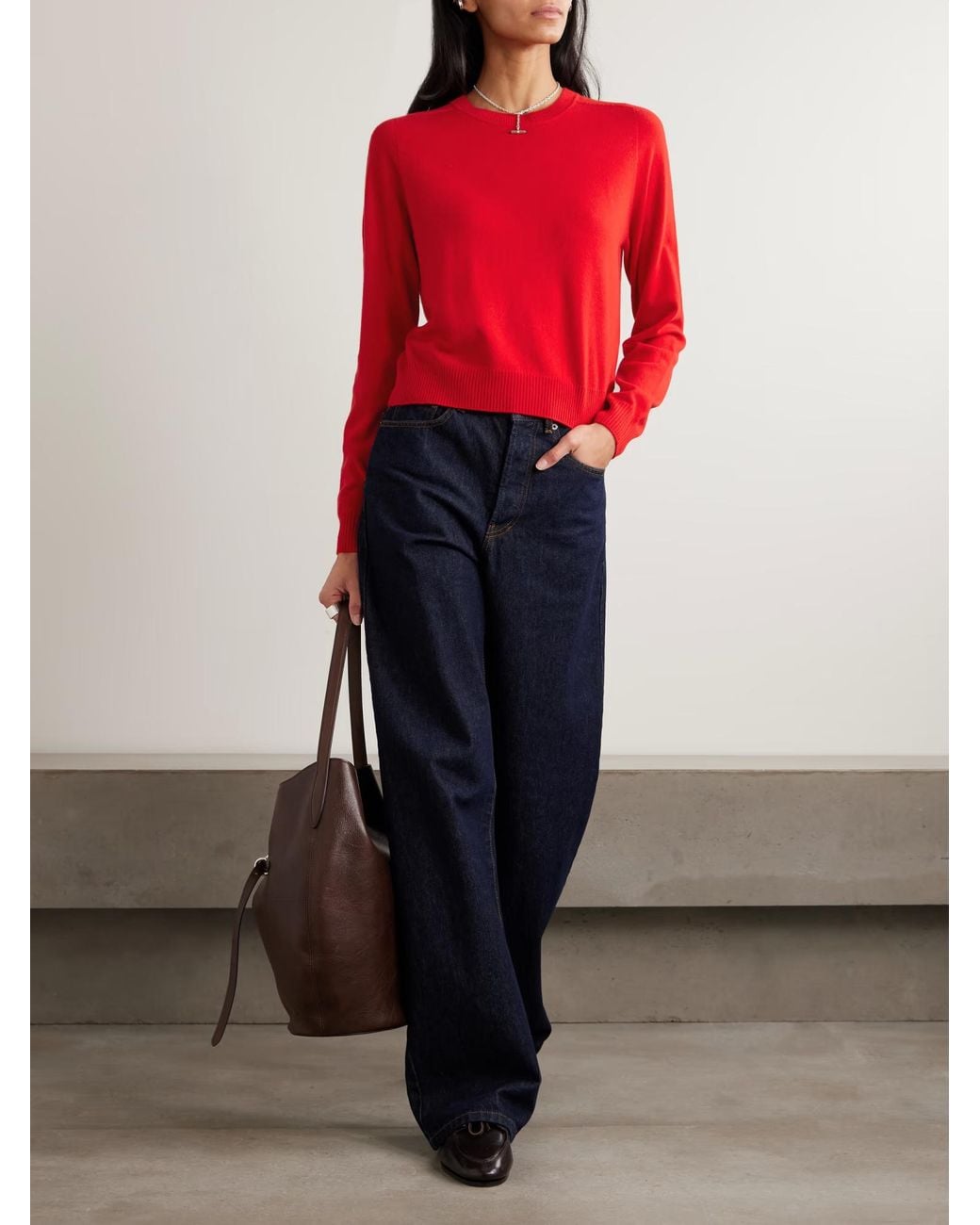arch4 Red Elara Cashmere Knitwear