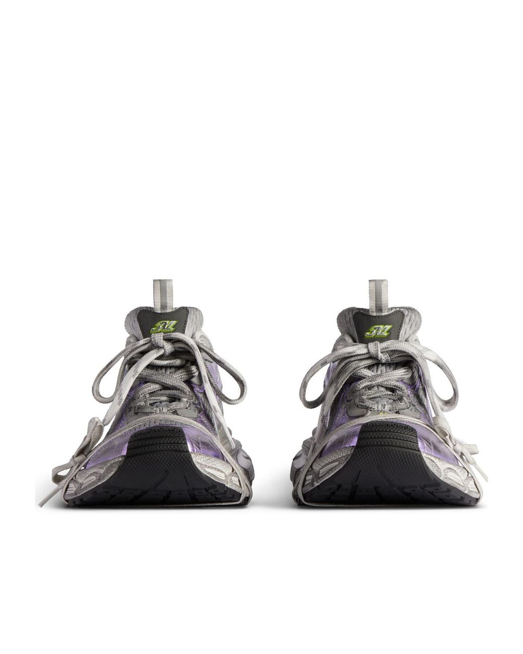 Balenciaga Gray 3Xl Lace-Up Sneakers