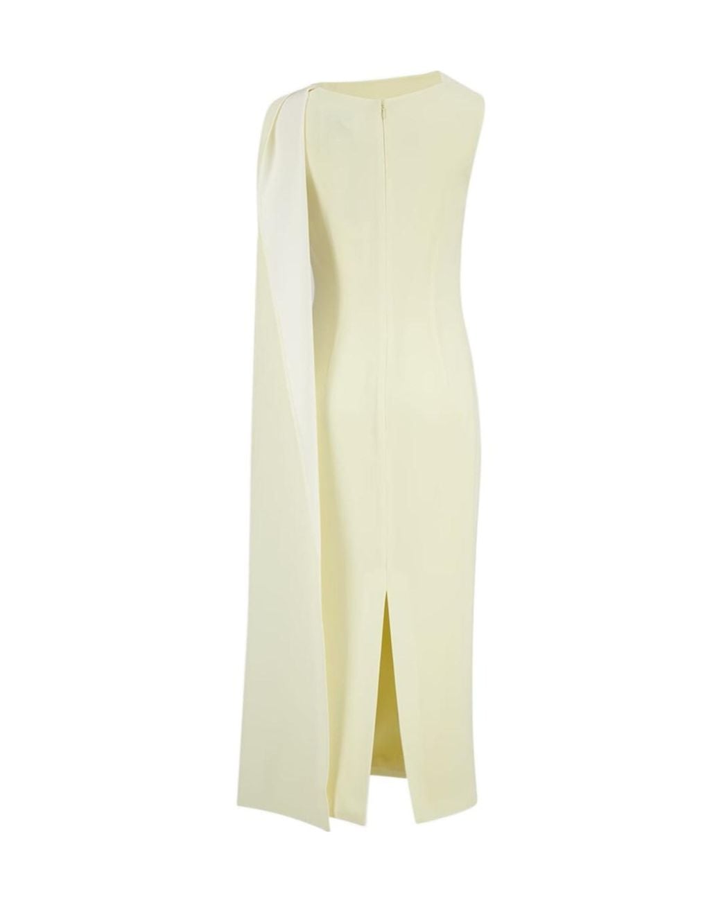Roland Mouret White Sash-Detail Midi Dress