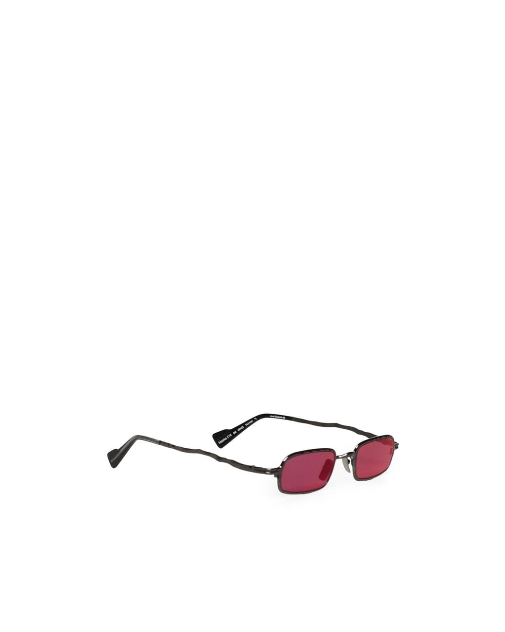 Kuboraum Purple Rectangular Metal Sunglasses for men