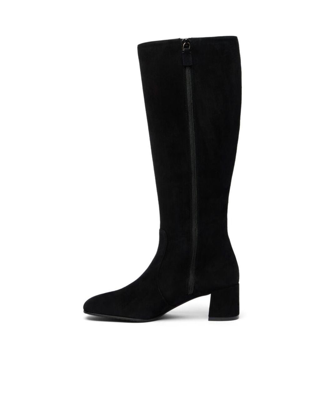 Stuart Weitzman Black Zipper Boots