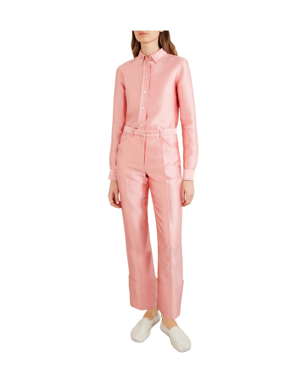 Calvin Klein Pink Satin Skinny Pants