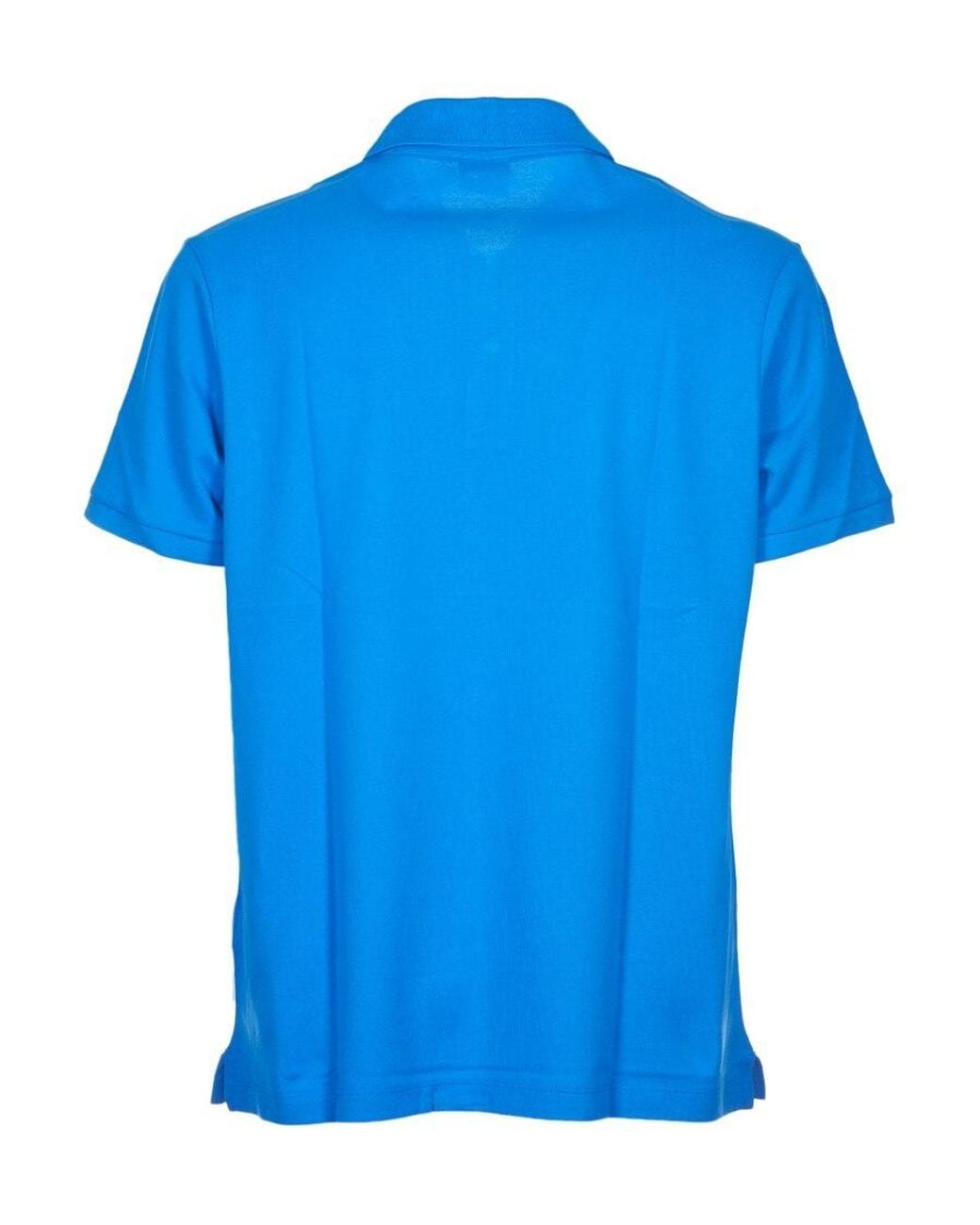 Paul & Shark Blue Logo Patch Short-Sleeved Polo Shirt for men