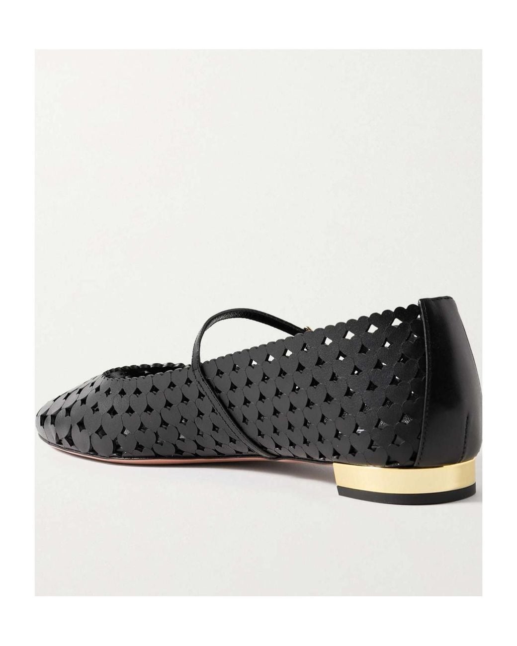Aquazzura Black Amourose Ballet Flats