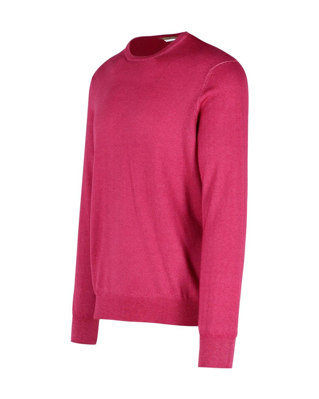 Gran Sasso Pink Crewneck Ribbed Jumper for men