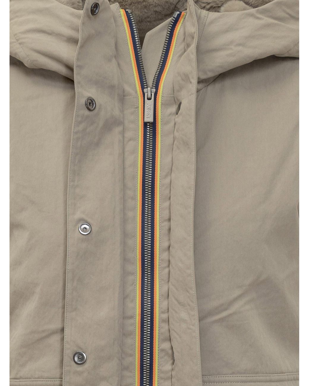 K-Way Gray Ideler Hooded Jacket