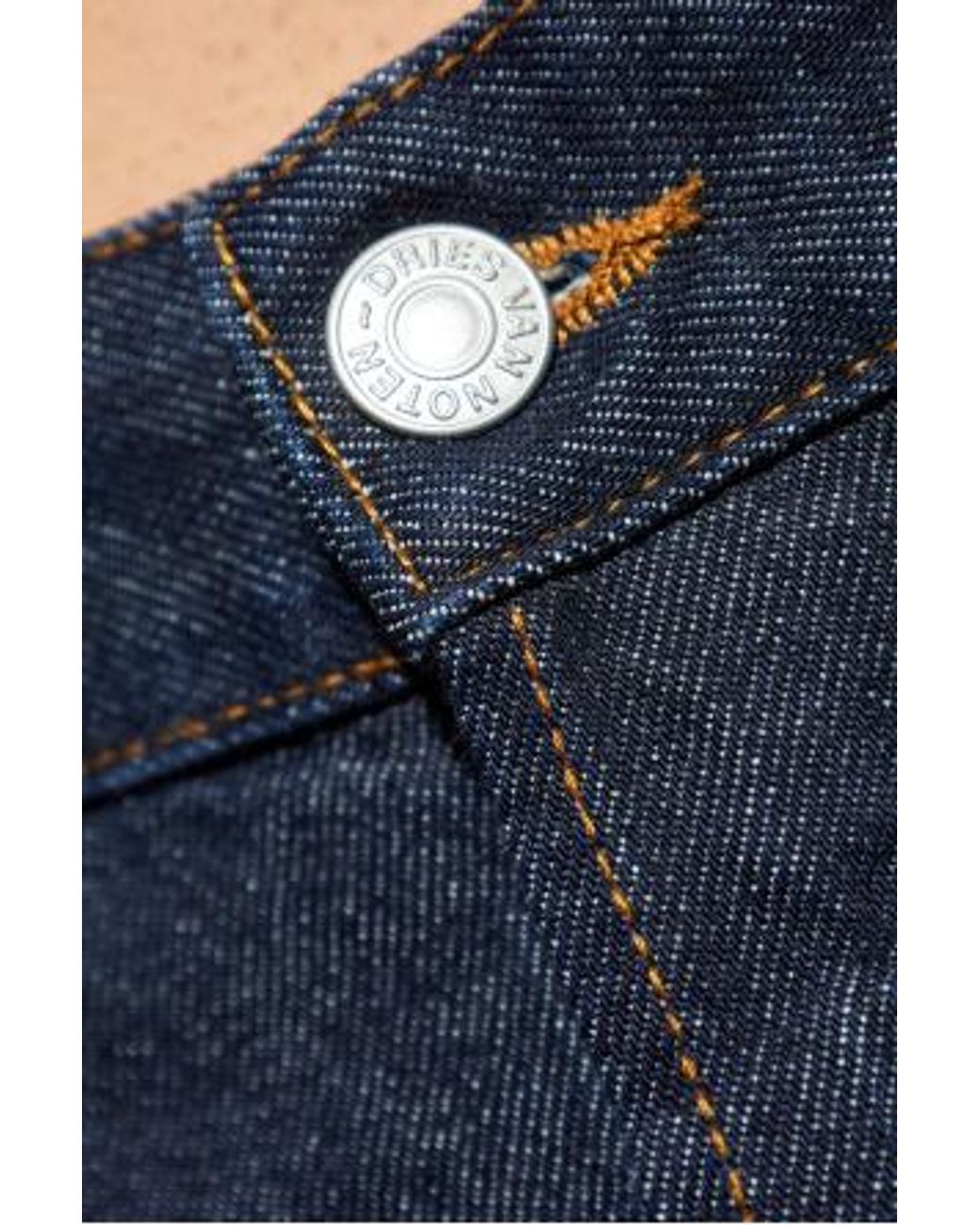 Dries Van Noten Blue Jeans With Belt Loops for men