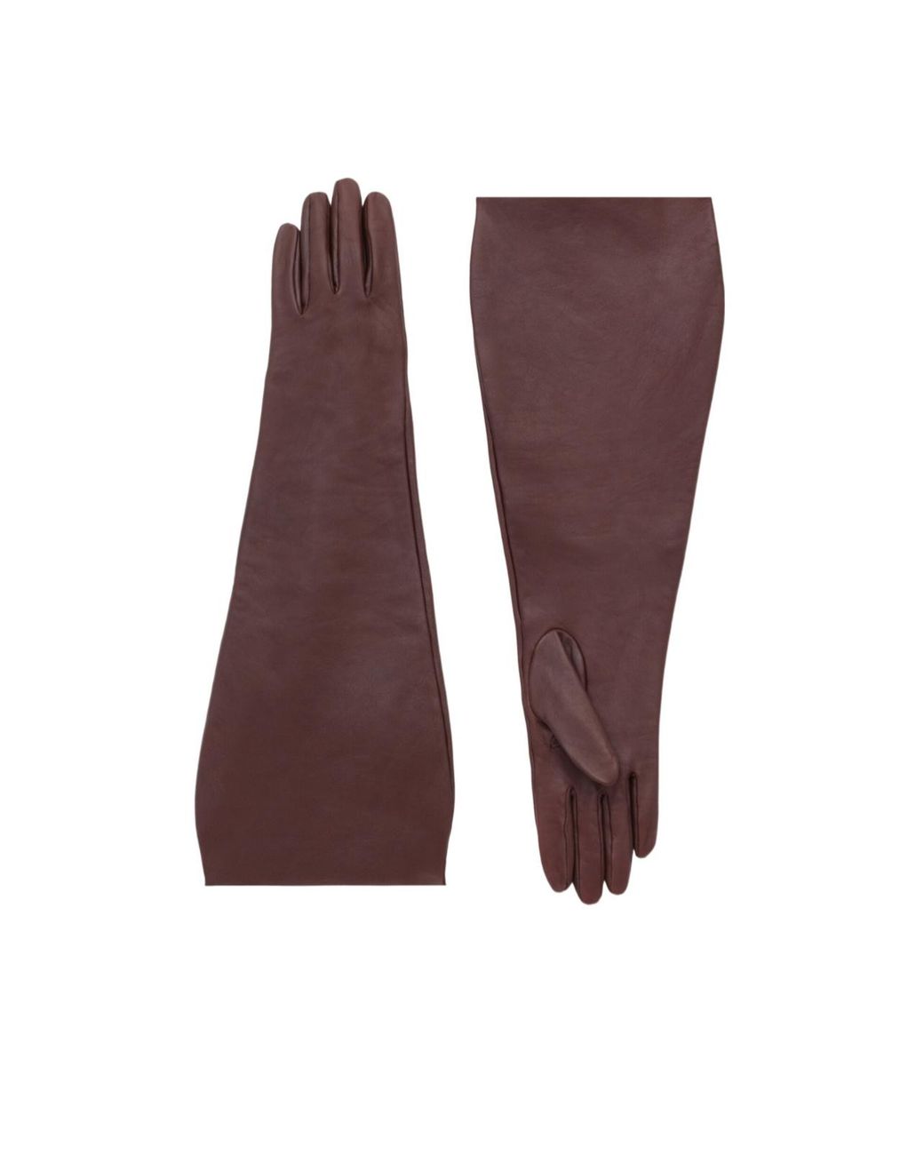 Saint Laurent Purple Logo Embossed Gloves