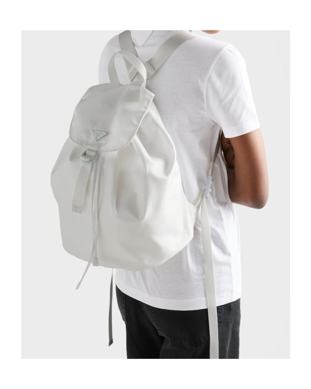 Prada Gray Re-Nylon Backpack