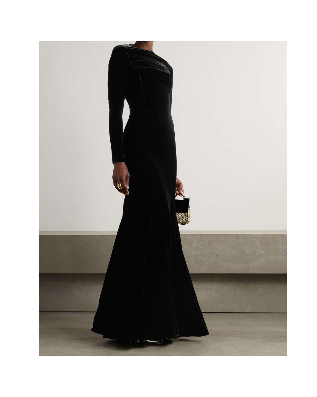 Dolce & Gabbana Black Velvet Gown