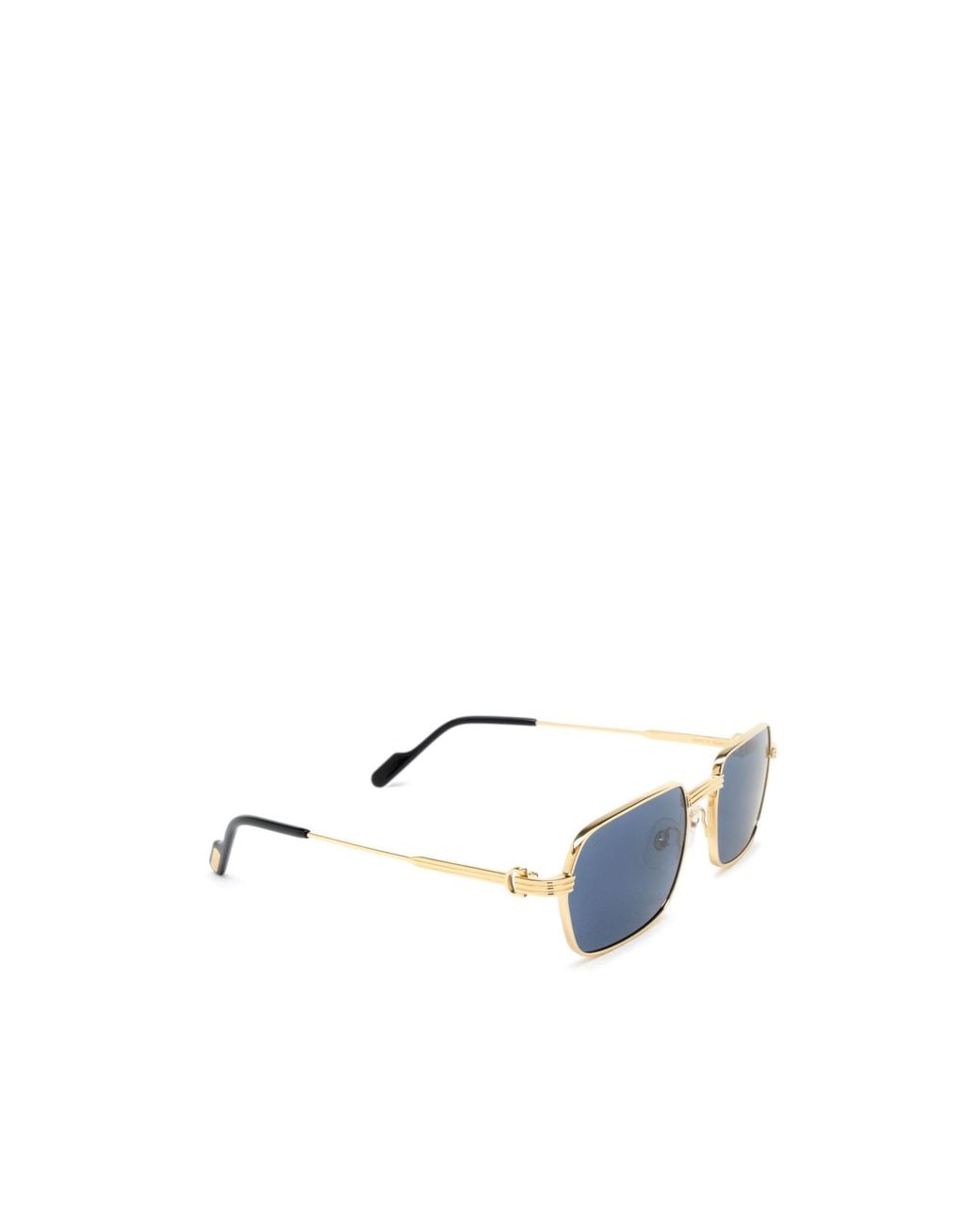Cartier Blue Rectangle Frame Sunglasses