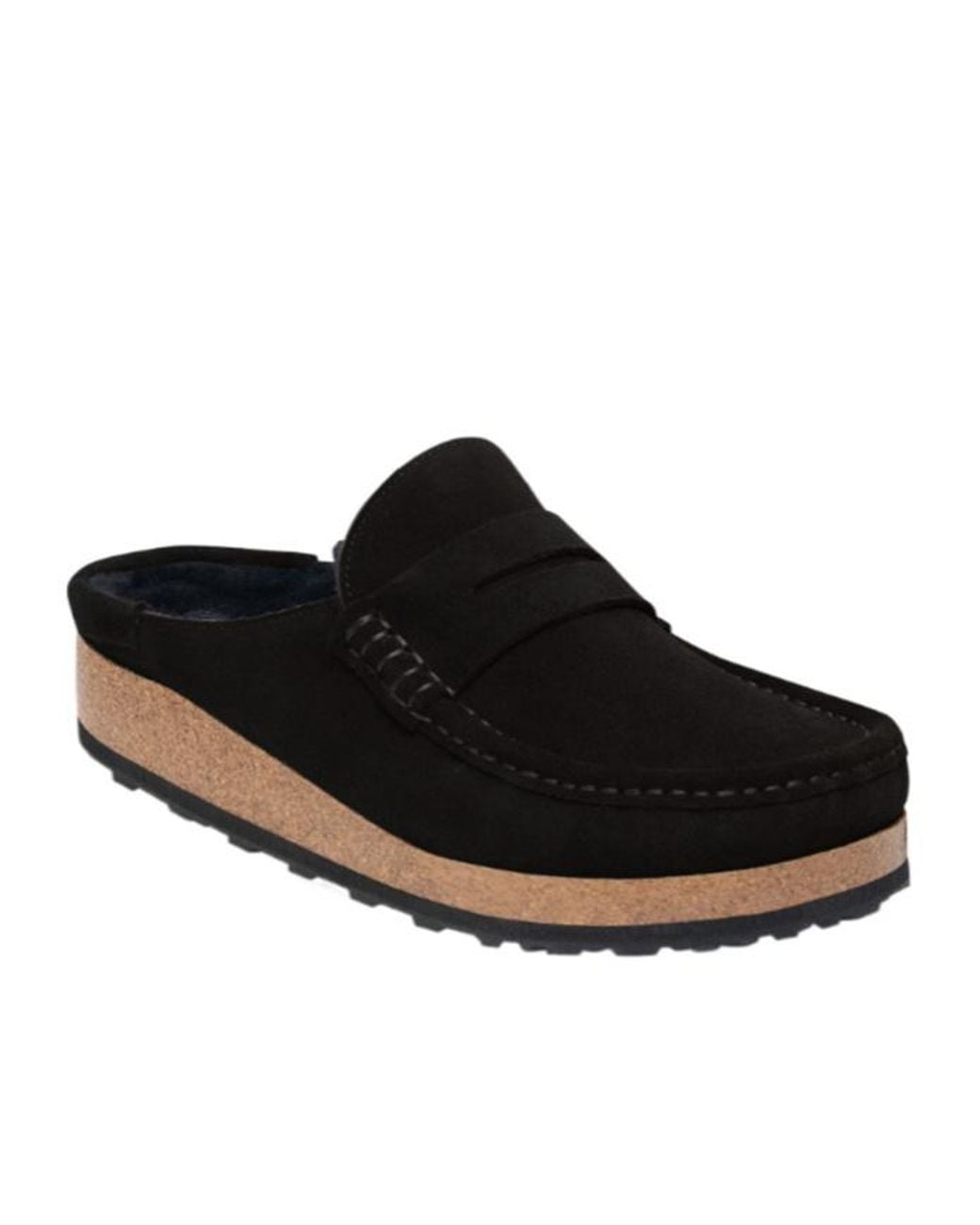 Birkenstock Brown Naples Shearling Mules for men