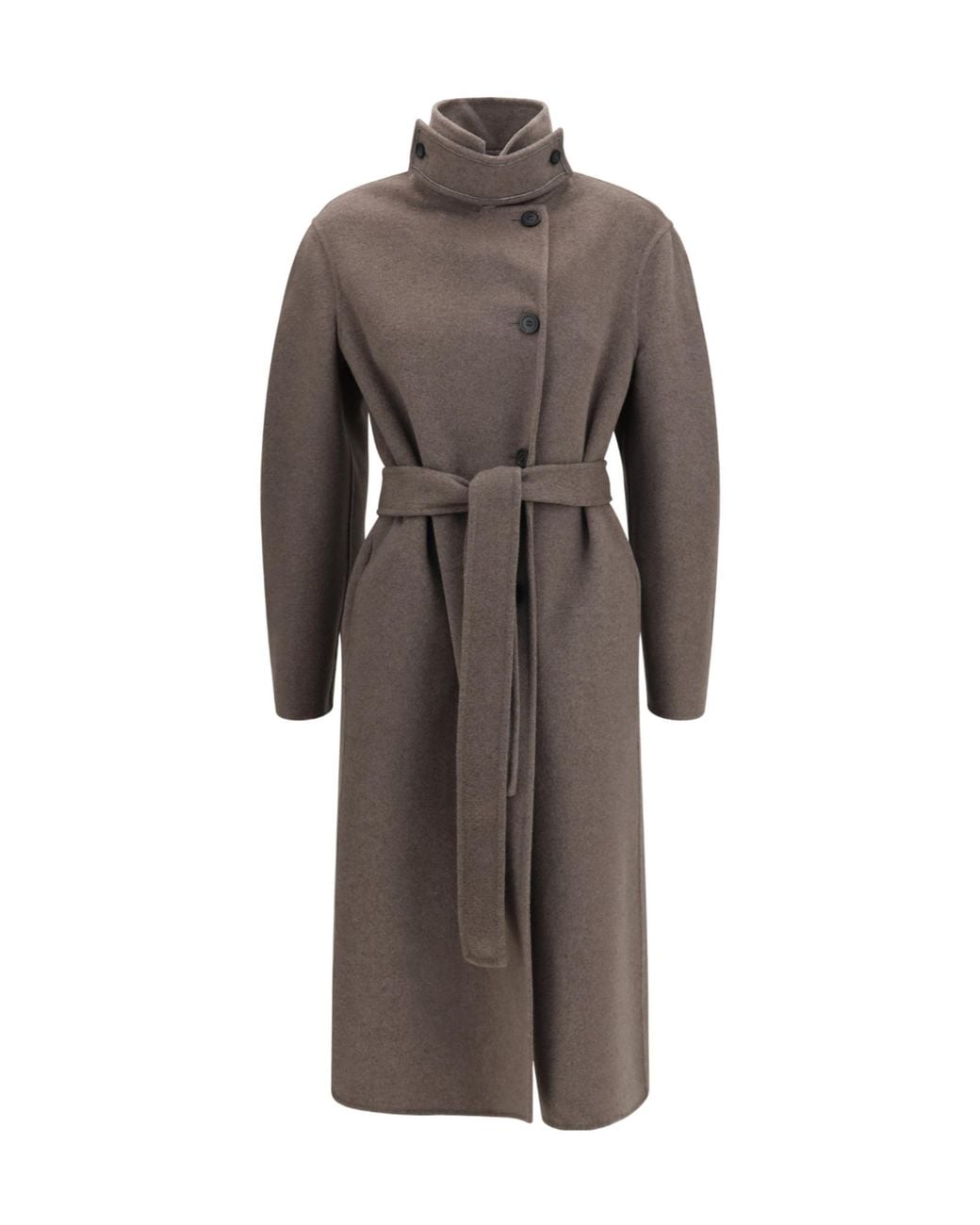 Fabiana Filippi Brown Long-Sleeved Coat