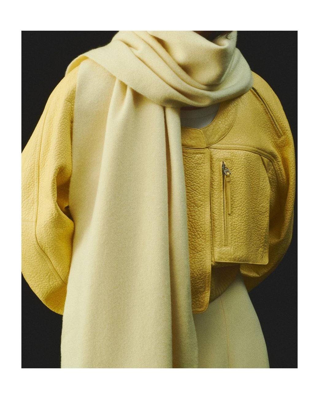 Jacquemus Natural Le Tailleur Logo Embroidered Scarf