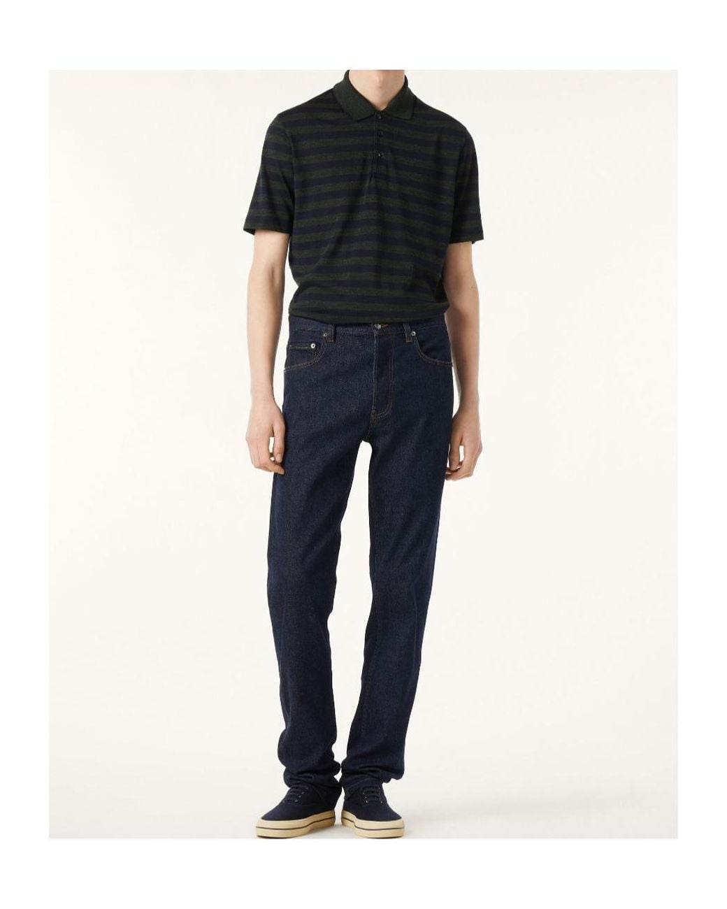 Loro Piana Black Balsa Polo Shirt for men