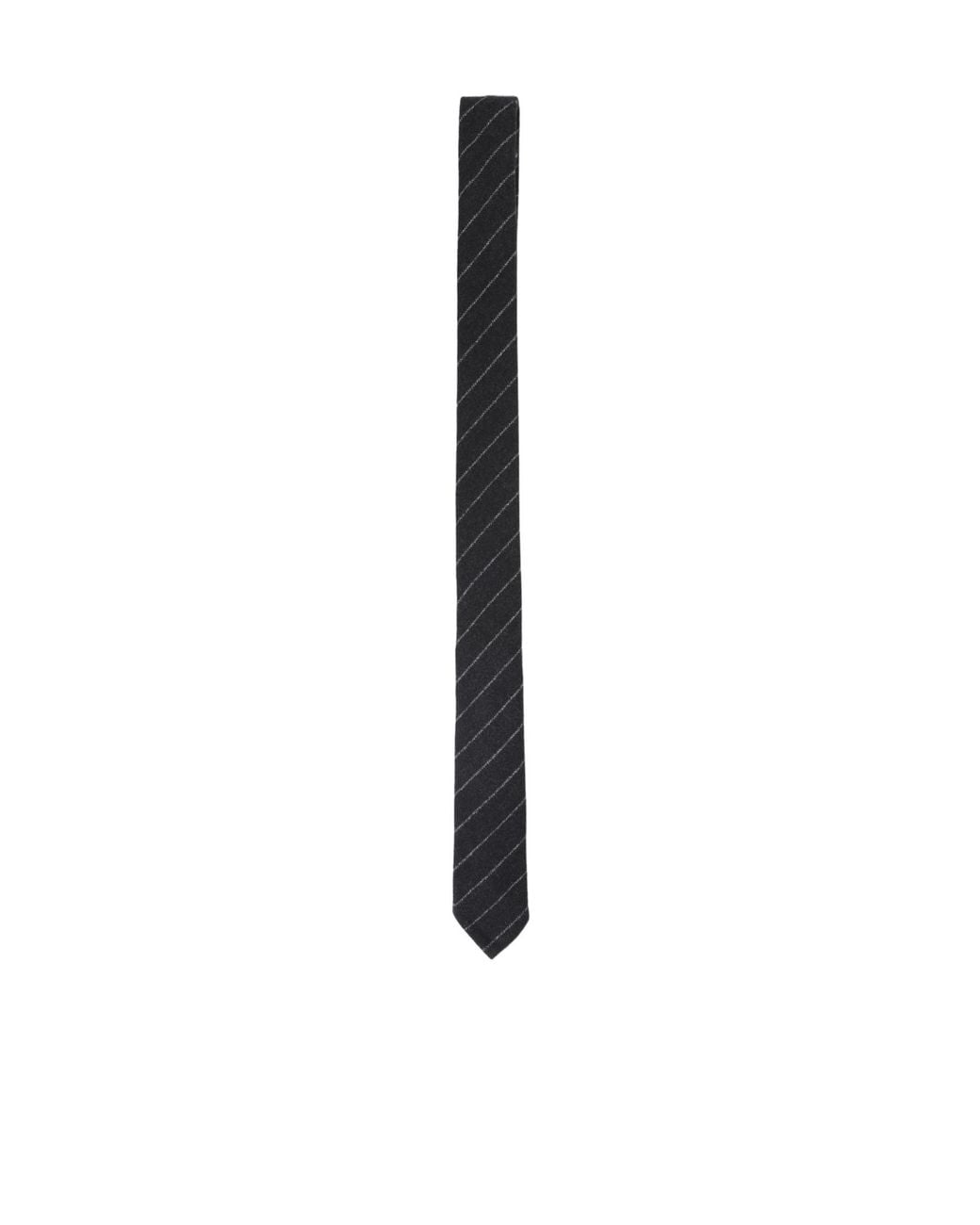 Thom Browne White Classic Striped Tie for men