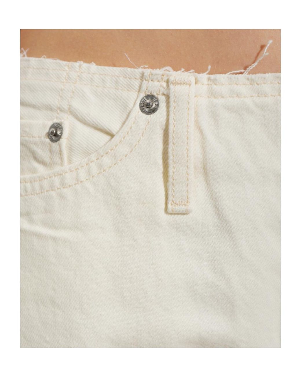 Re/done White Roxy Loose Jeans