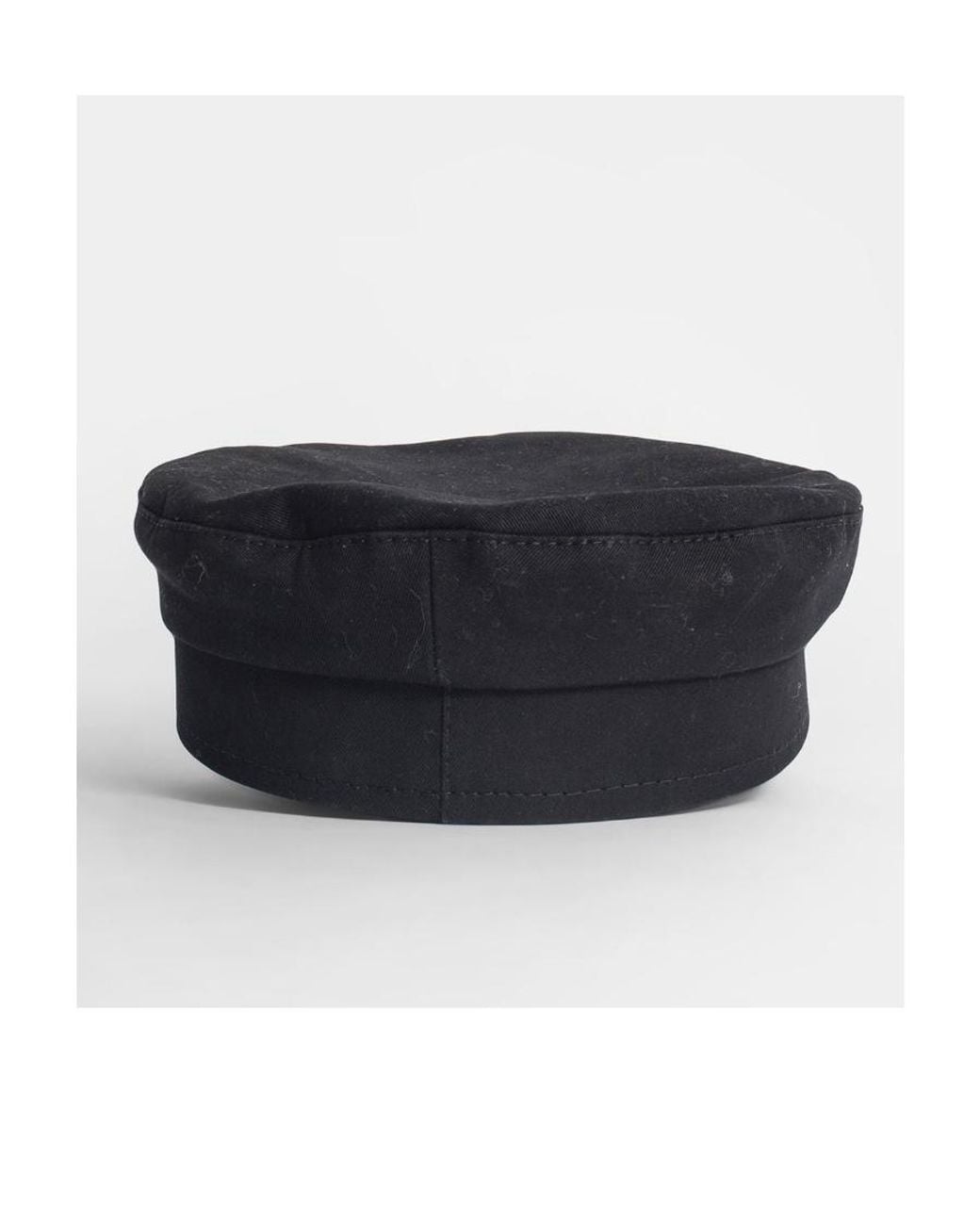 Ruslan Baginskiy Black Logo Sewing Newspaper Boy Wool Hat