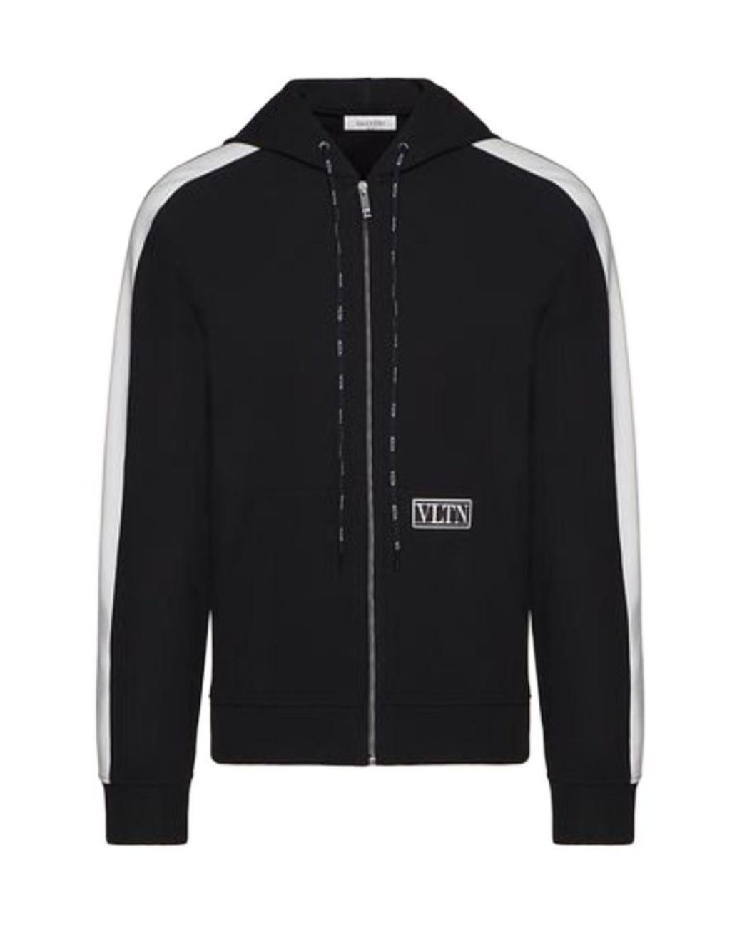 Valentino Black Vltn Patch Hoodie for men