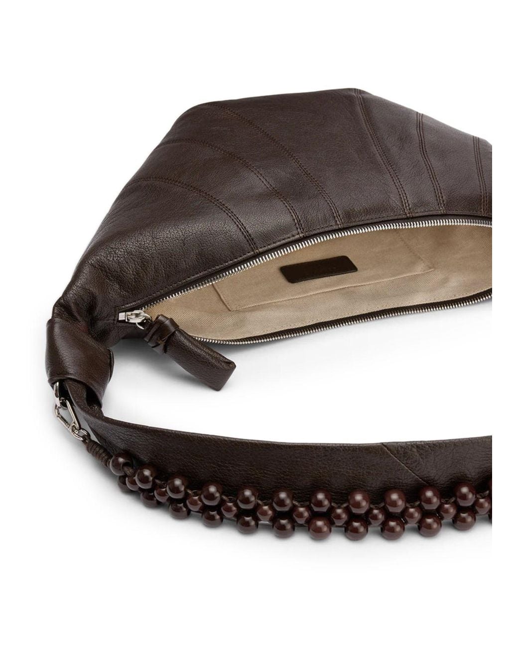 Lemaire Metallic Pearls Medium Croissant Bag