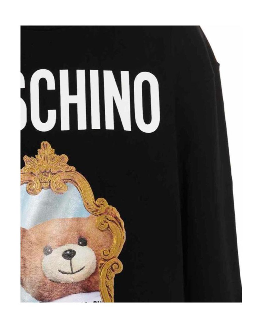 Moschino Black Teddy Bear-Print Sweatshirt Dress