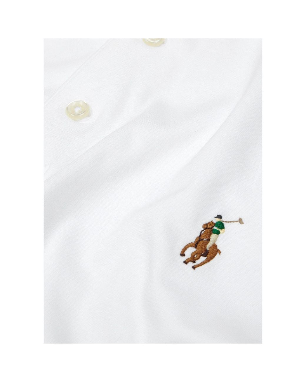 Polo Ralph Lauren White Cotton Polo Shirt for men