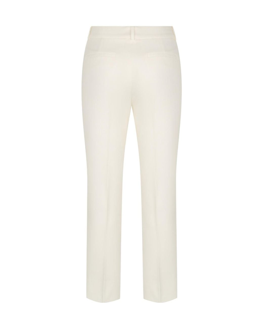 Peserico White Cotton Slim-Fit Pants