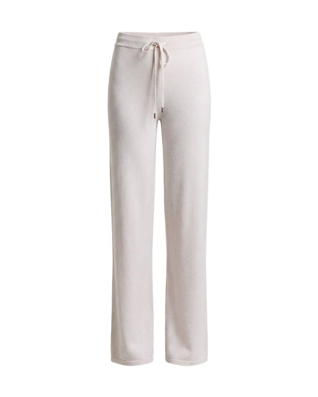 Peserico Gray Drawstring Knitted Trousers