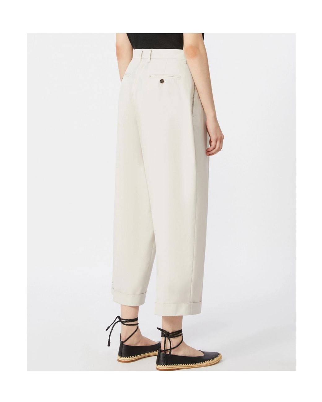 Max Mara White 'S Smmdanza Wide-Leg Trousers