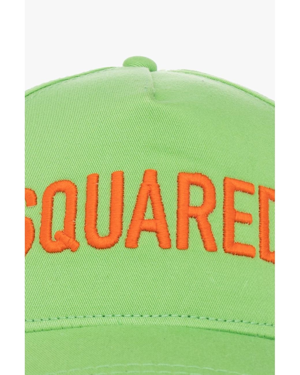 DSquared² Green Logo-Embroidered Curved Peak Baseball Cap