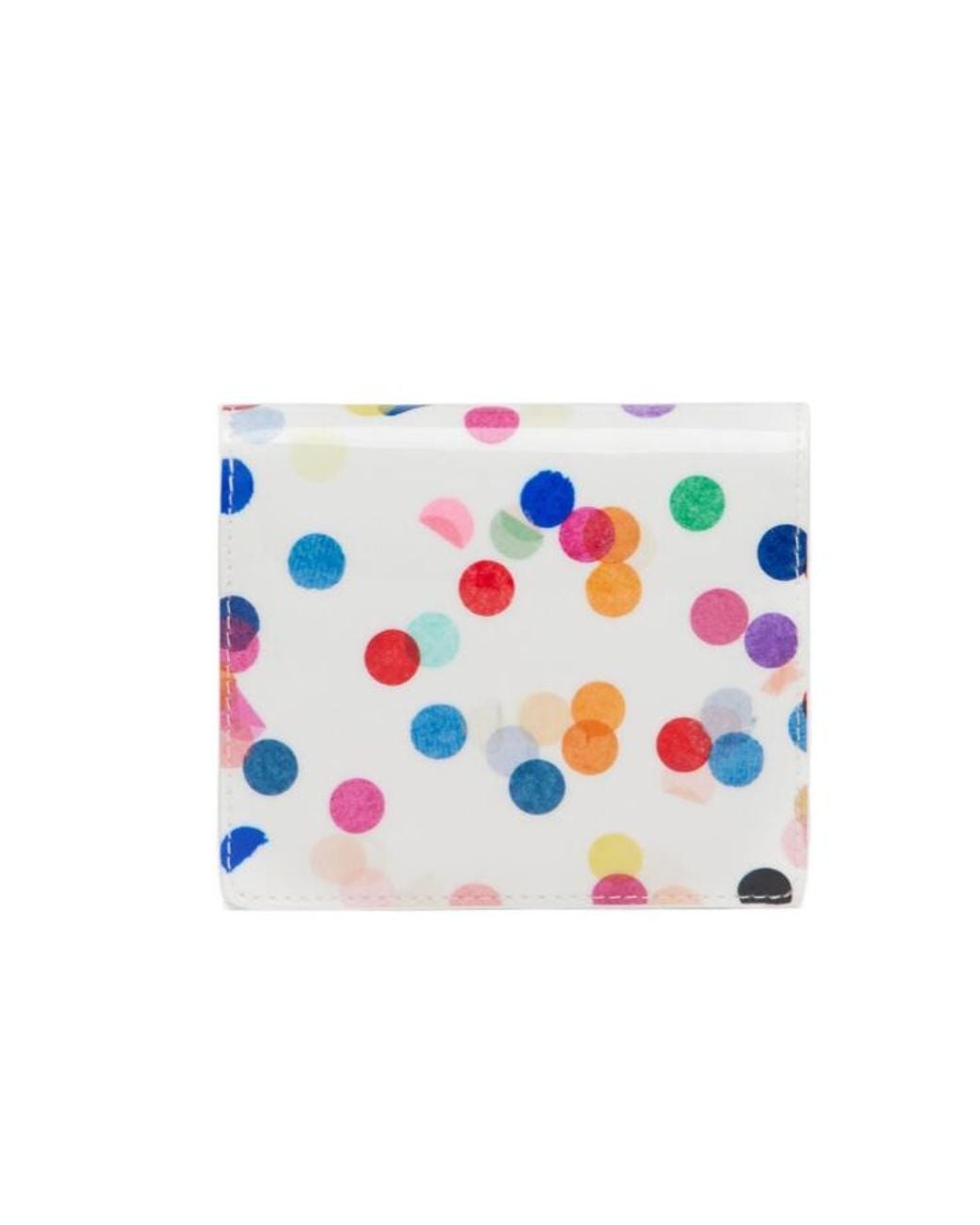 Maison Margiela White Confetti-Print Clip Wallet