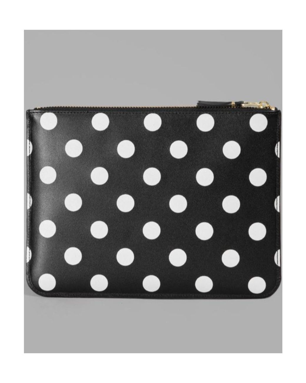Comme des Garçons Black Comme Des Garçons Wallet Polka Dot Printed Zipped Wallet for men