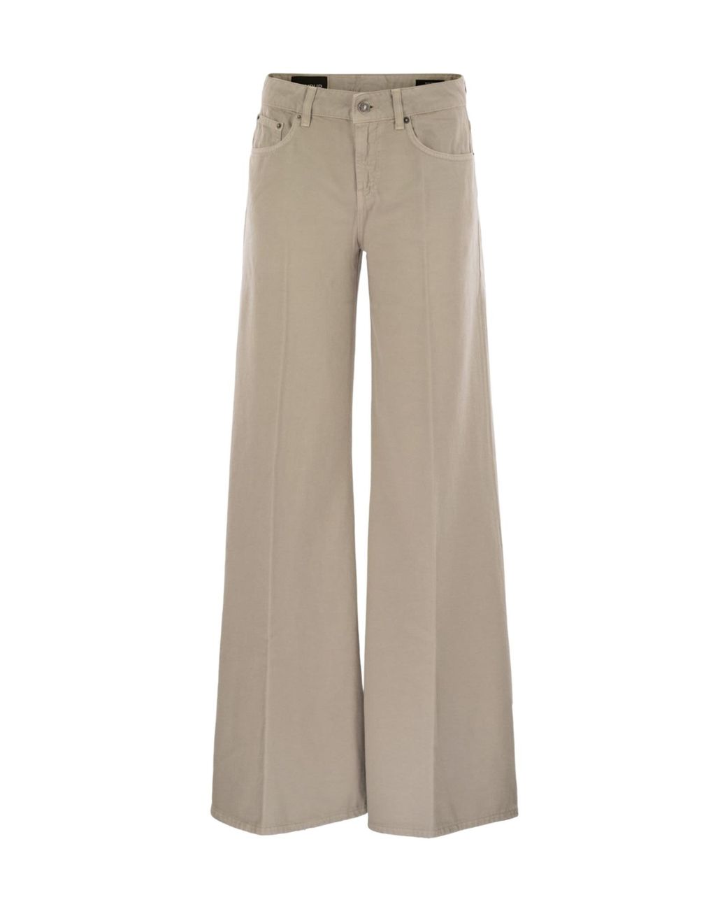 Dondup Gray Marlen Wide-Leg Jeans