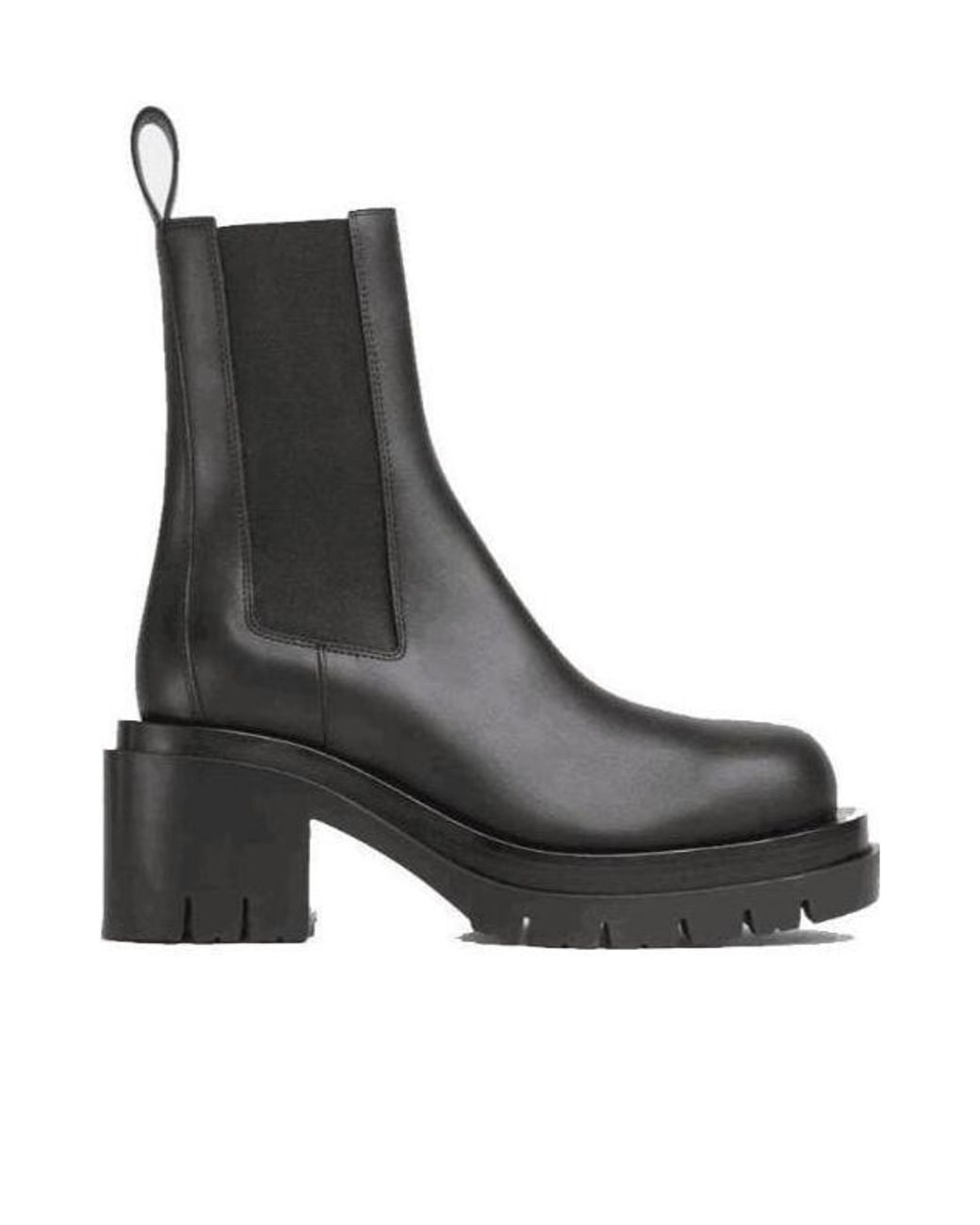 Bottega Veneta Black Slip-On Chelsea Boots