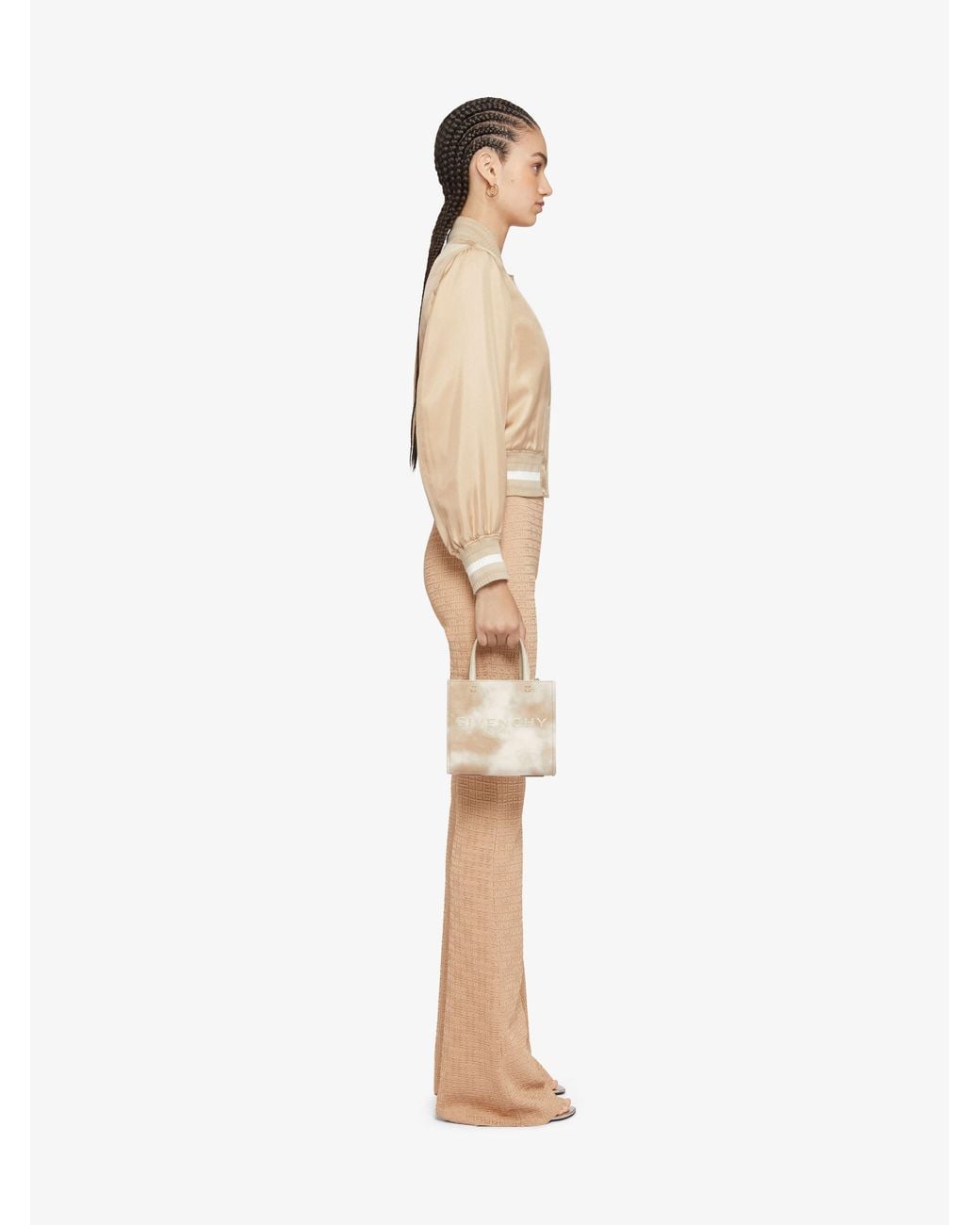 Givenchy Natural 4G Jacquard Flared Trousers