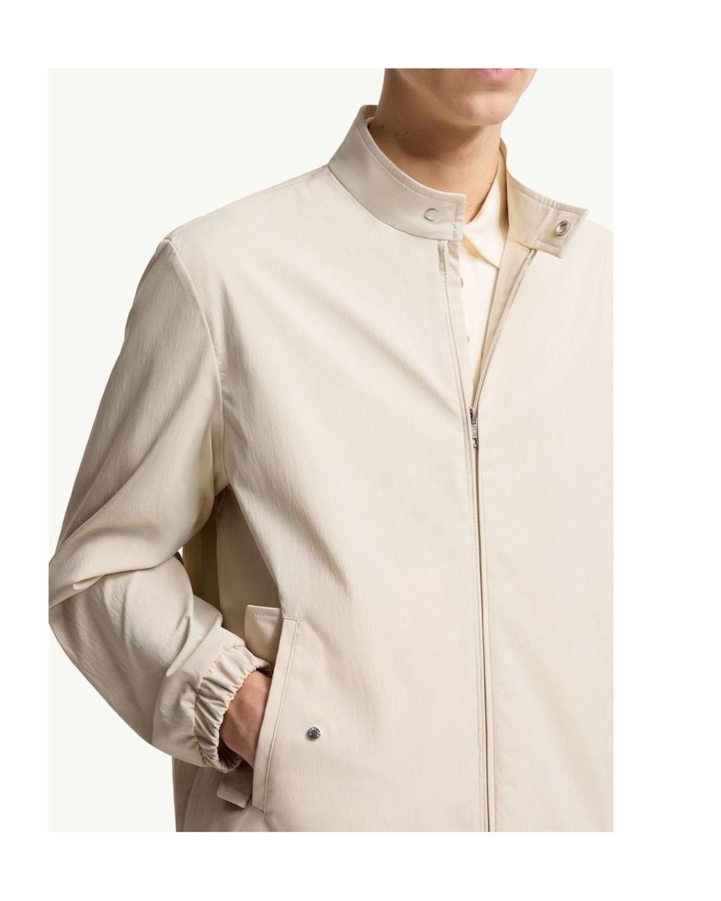 Moncler Natural Typeray Zip-Up Jacket for men