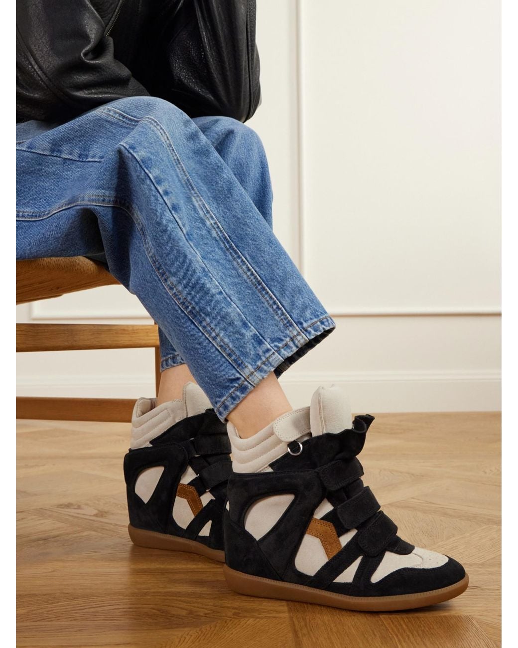 Isabel Marant Black Bekett Ring Sneakers