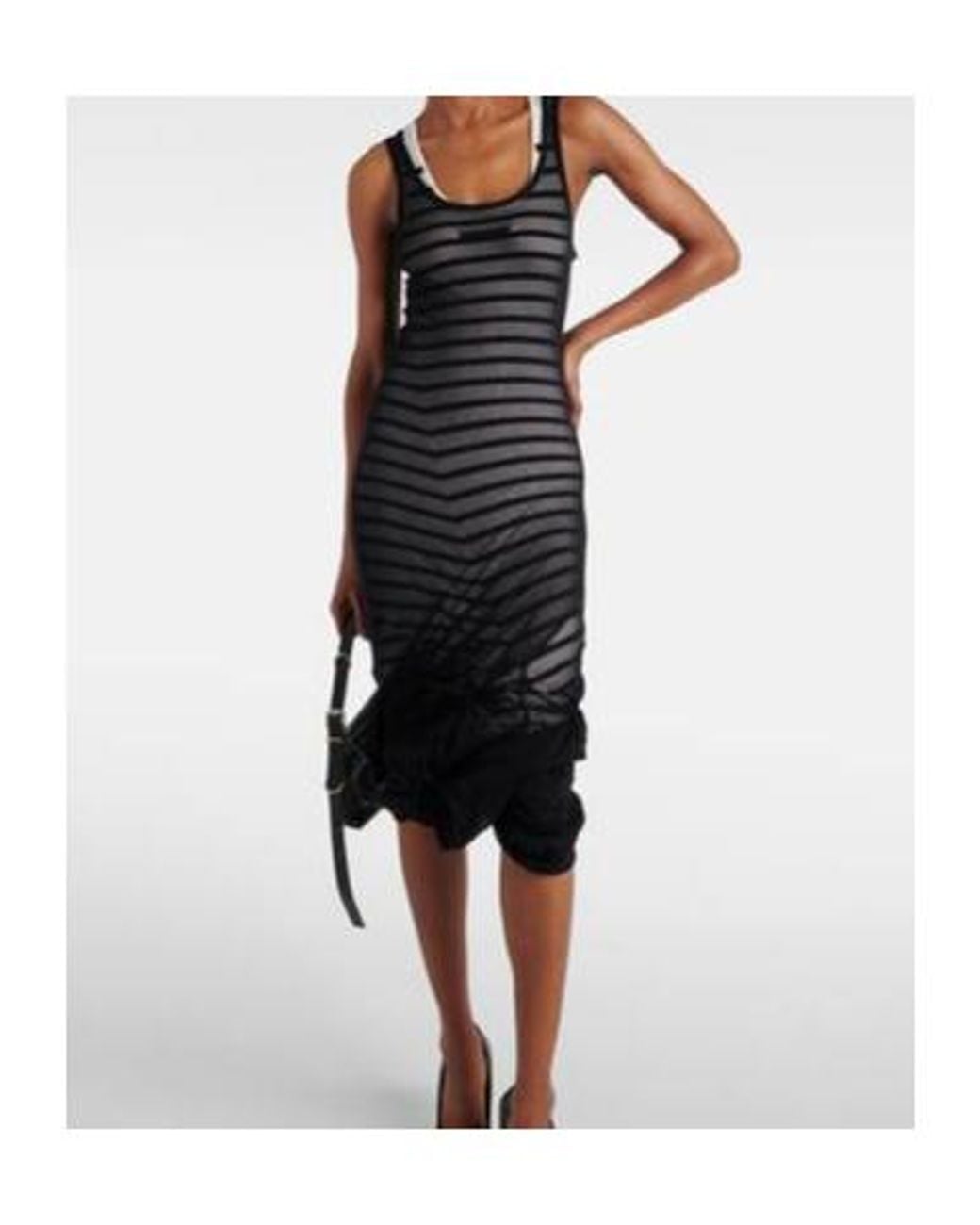 Jean Paul Gaultier Black Sleeveless Dress