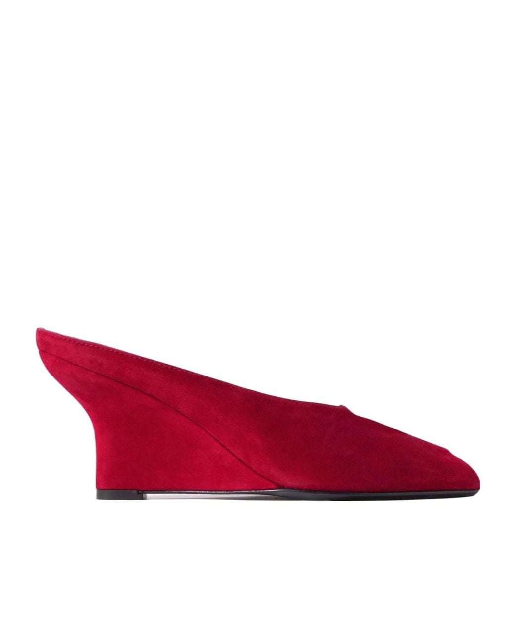 Totême Red 90Mm Peep Toe Heeled Sandals