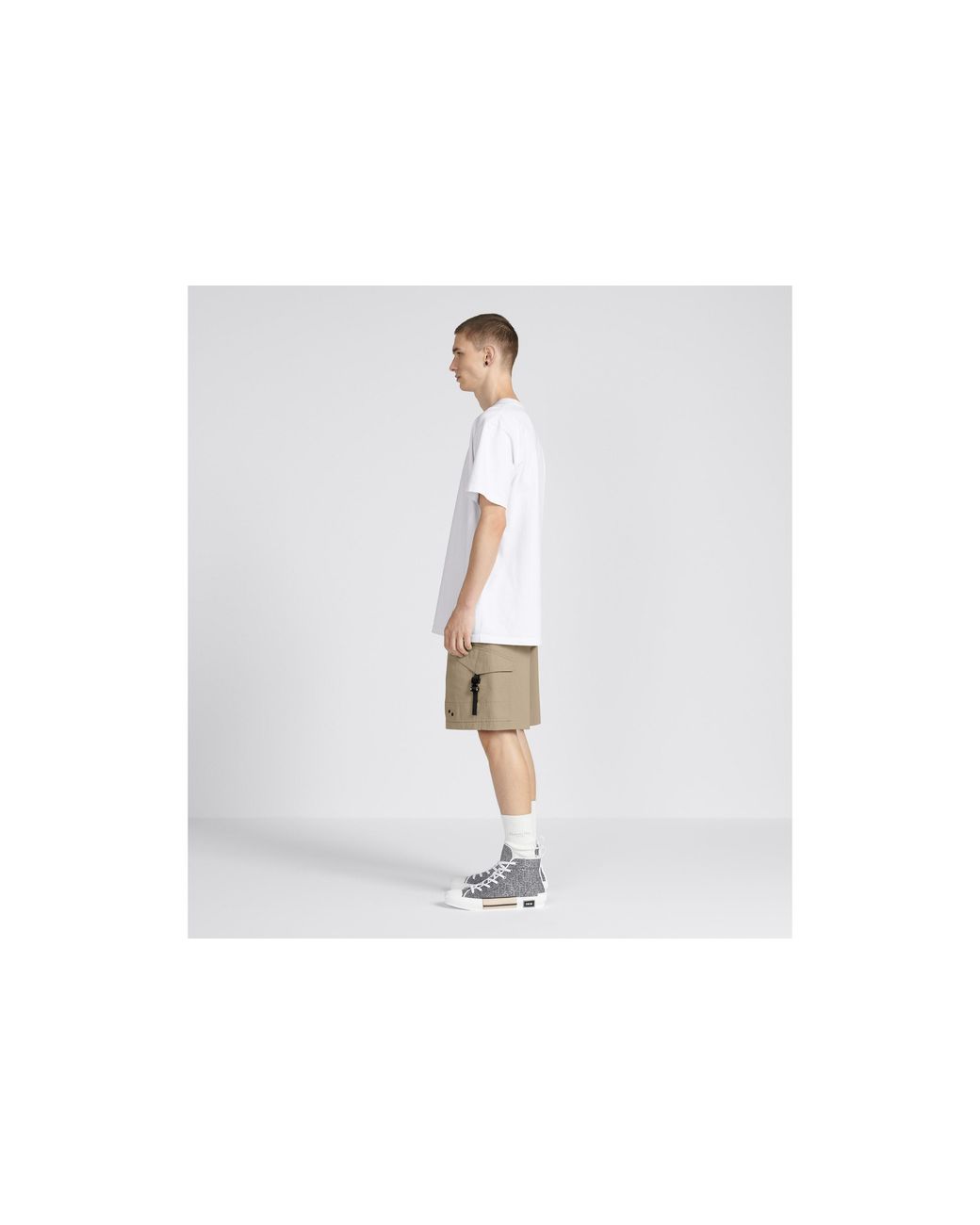 Dior Natural Cargo Bermuda Shorts for men