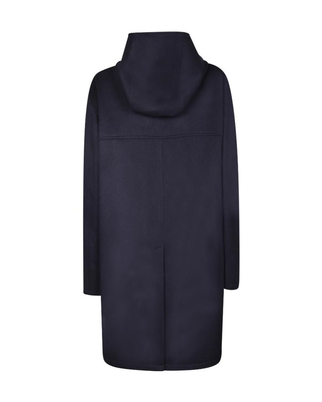 Lardini Blue Hooded Hidden-Placket Coat for men