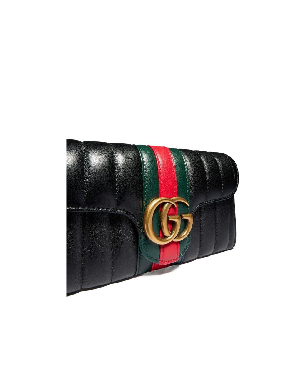 Gucci Black Gg Marmont Continental Wallet