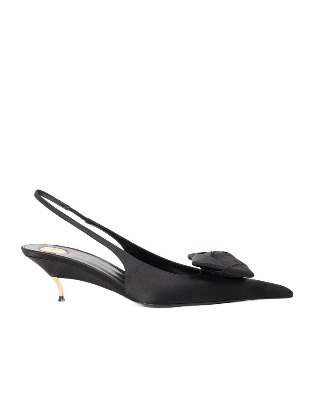 Saint Laurent Black Dakota Slingbacks
