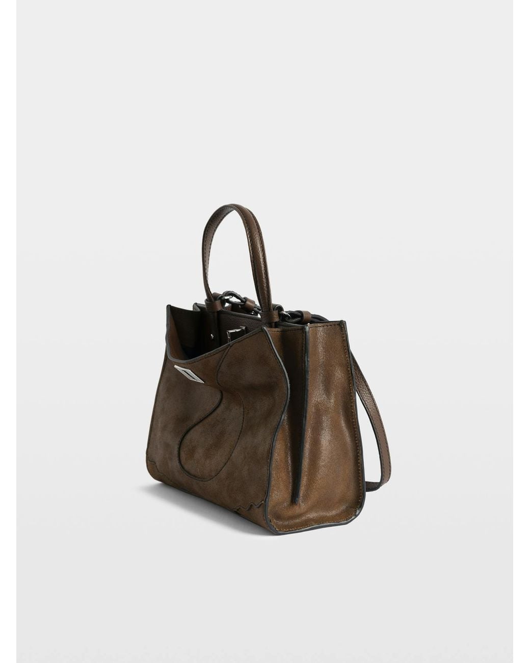 Zadig & Voltaire Brown Jack Nano Leather Satchel