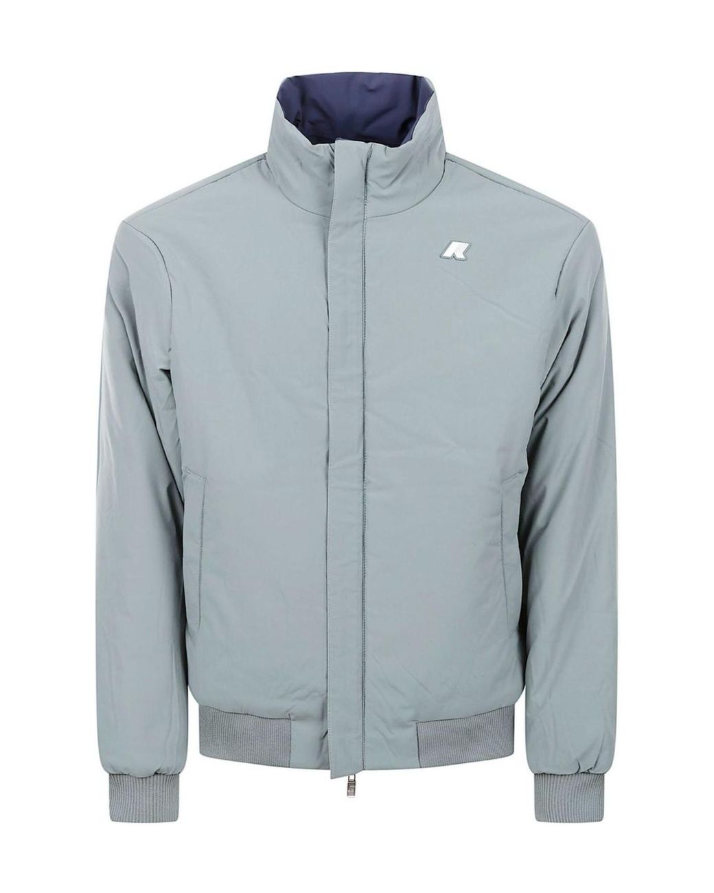 K-Way Blue Zip-Up Bomber Jacket for men